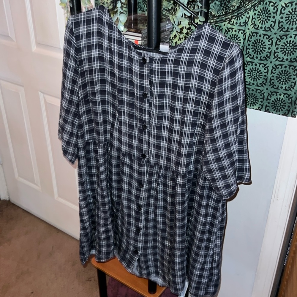 Divided mini dress